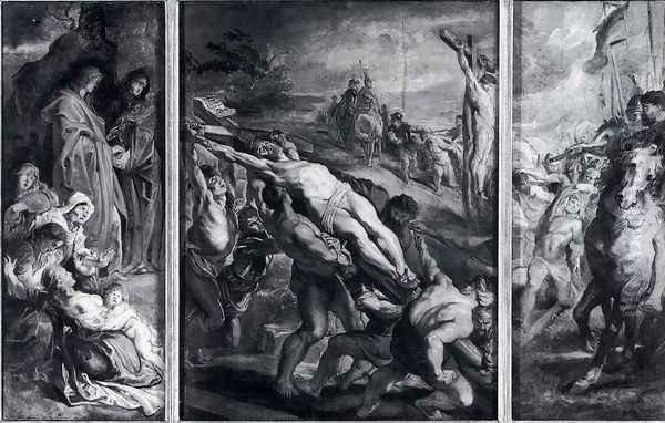 The Elevation Of The Cross Oil Painting by Peter Paul Rubens