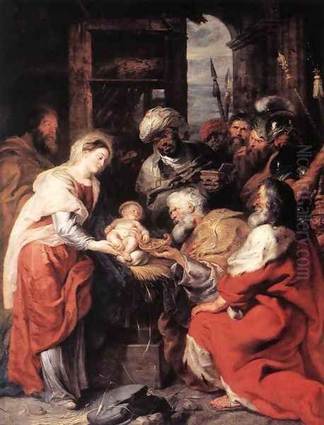 Adoration of the Magi 1626-29 Oil Painting by Peter Paul Rubens