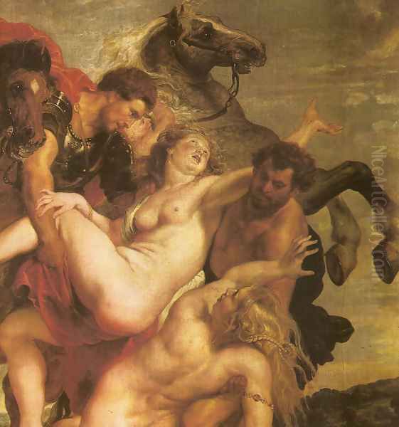 The Leucippo's daugthers Kidnapping Oil Painting by Peter Paul Rubens