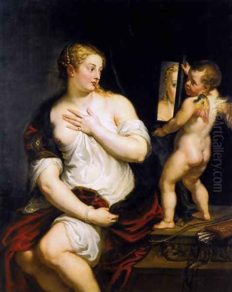 Venus at her Toilet c. 1608 Oil Painting by Peter Paul Rubens