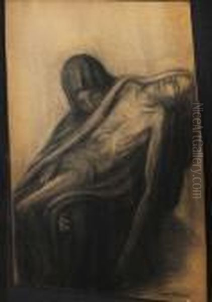 Pieta Oil Painting by Georges Minne