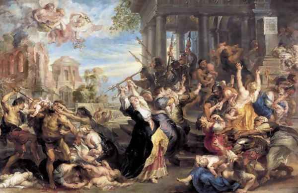 Massacre of the Innocents c. 1637 Oil Painting by Peter Paul Rubens