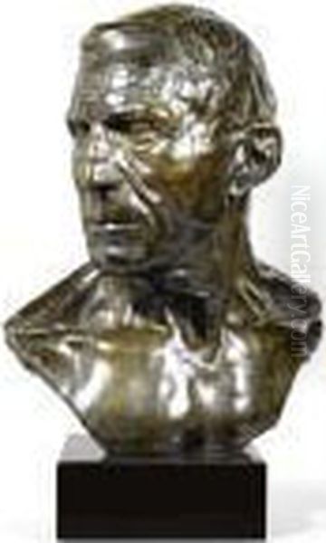 Bust Of A Man Oil Painting by Georges Minne