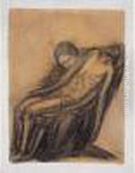 Pieta (1919) Oil Painting by Georges Minne