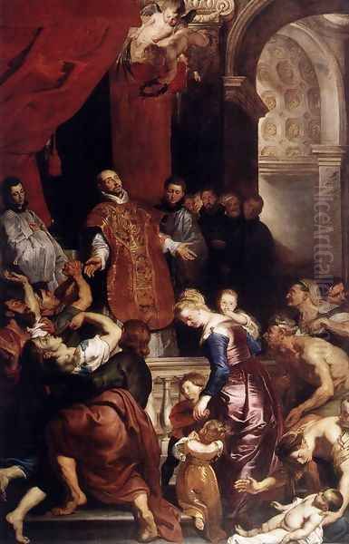 Miracles of St Ignatius 1615-20 Oil Painting by Peter Paul Rubens