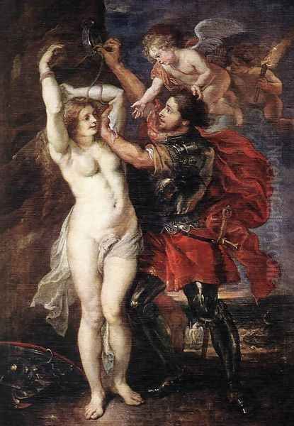 Perseus Liberating Andromeda 1639-40 Oil Painting by Peter Paul Rubens