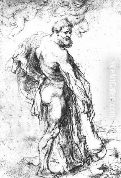 Hercules Crowned by Genii c. 1621 Oil Painting by Peter Paul Rubens