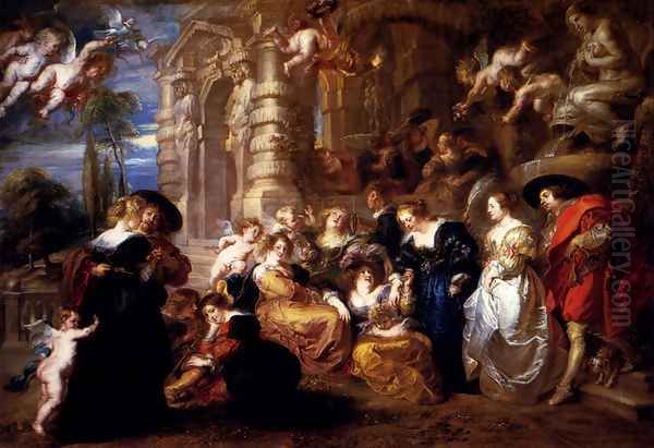 The Garden Of Love Oil Painting by Peter Paul Rubens