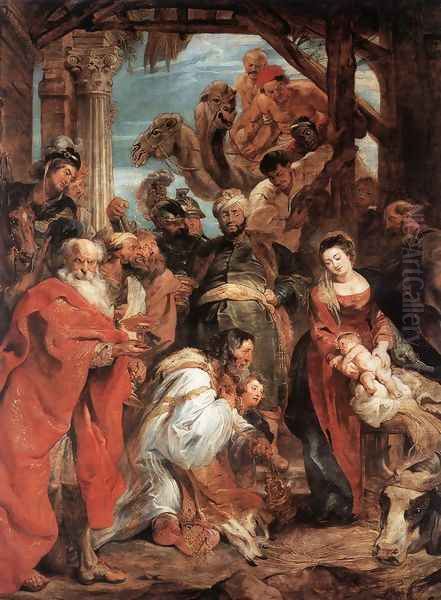 The Adoration of the Magi 1624 Oil Painting by Peter Paul Rubens