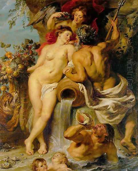 The Union of Earth and Water c. 1618 Oil Painting by Peter Paul Rubens