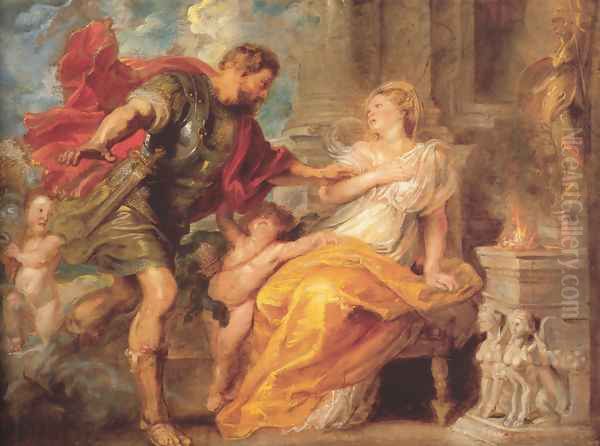 Mars And Rhea Silvia Oil Painting by Peter Paul Rubens