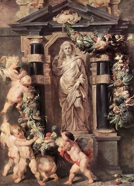 The Statue of Ceres 1612-15 Oil Painting by Peter Paul Rubens