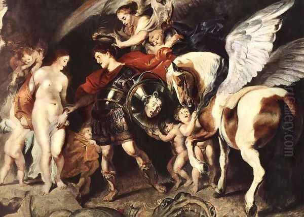 Perseus And Andromeda Oil Painting by Peter Paul Rubens