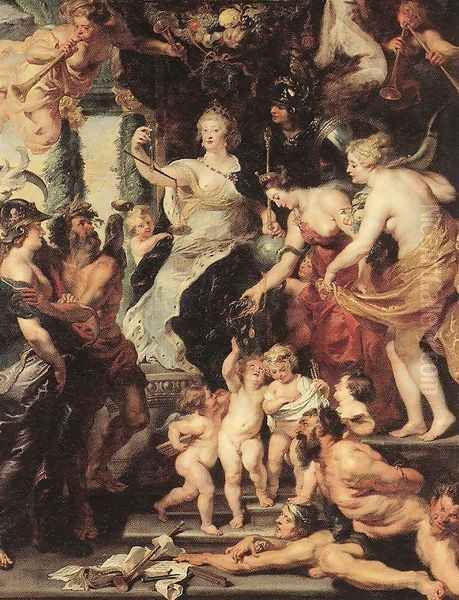 The Happiness of the Regency 1623-25 Oil Painting by Peter Paul Rubens