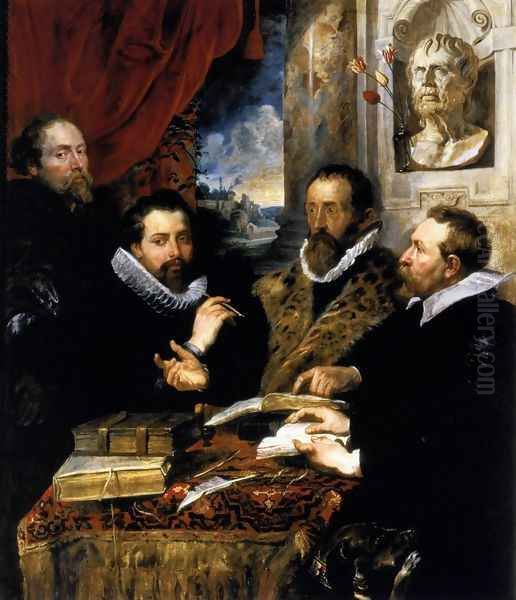 The Four Philosophers 1611-12 Oil Painting by Peter Paul Rubens