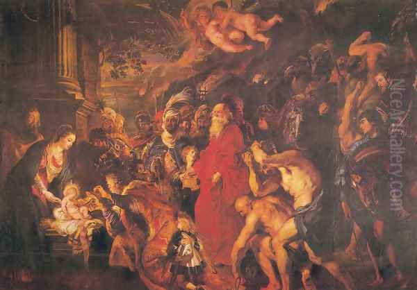 Adoration of the Magi 3 Oil Painting by Peter Paul Rubens