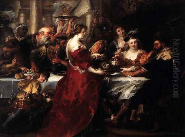 The Feast of Herod 1633 Oil Painting by Peter Paul Rubens