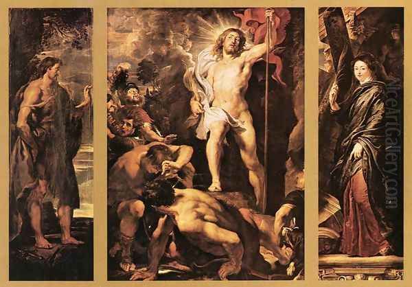 The Resurrection of Christ 1611-12 Oil Painting by Peter Paul Rubens