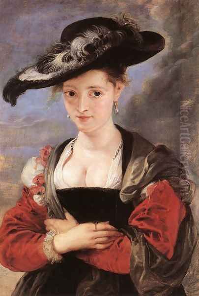 The Straw Hat c. 1625 Oil Painting by Peter Paul Rubens