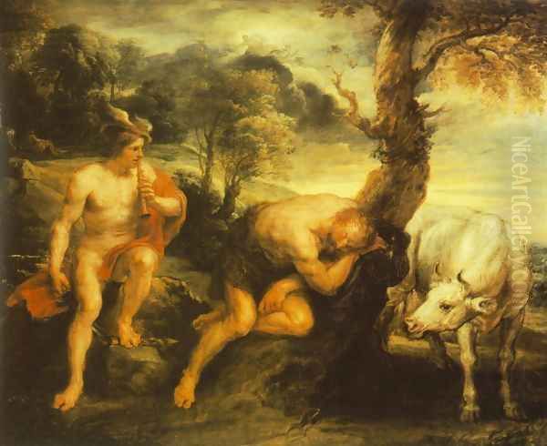 Mercury and Argus 1635-38 Oil Painting by Peter Paul Rubens