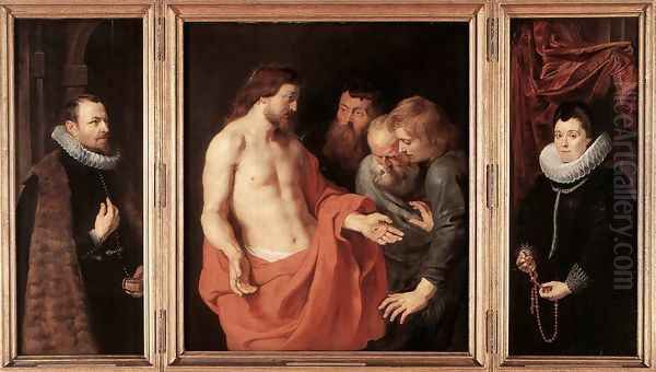 The Incredulity Of St Thomas Oil Painting by Peter Paul Rubens