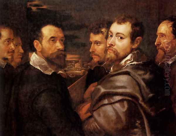 The Mantuan Circle Of Friends Oil Painting by Peter Paul Rubens