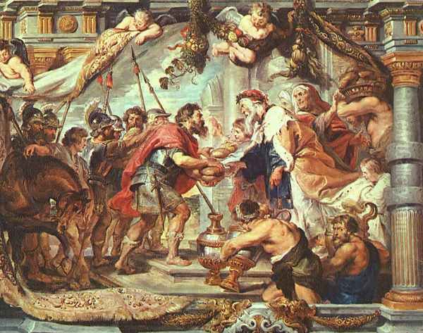 The Meeting of Abraham and Melchizedek 1625 Oil Painting by Peter Paul Rubens