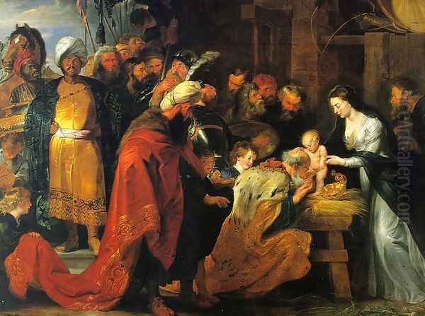 The Adoration of the Magi 1617-18 Oil Painting by Peter Paul Rubens