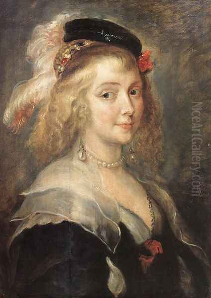 Portrait of Helena Fourment c. 1630 Oil Painting by Peter Paul Rubens