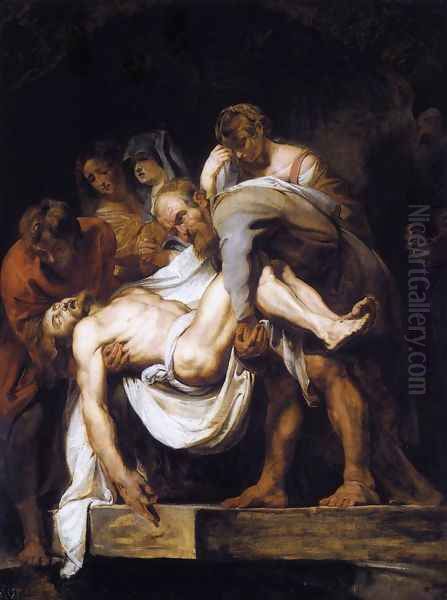 The Entombment 1611-12 Oil Painting by Peter Paul Rubens