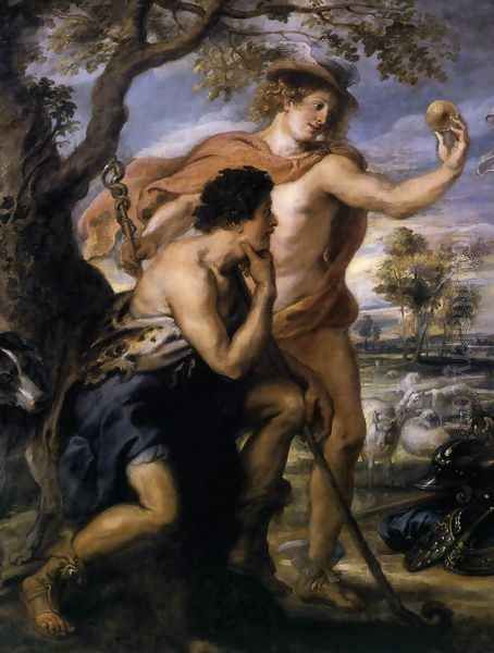 The Judgment of Paris (detail) c. 1639 Oil Painting by Peter Paul Rubens