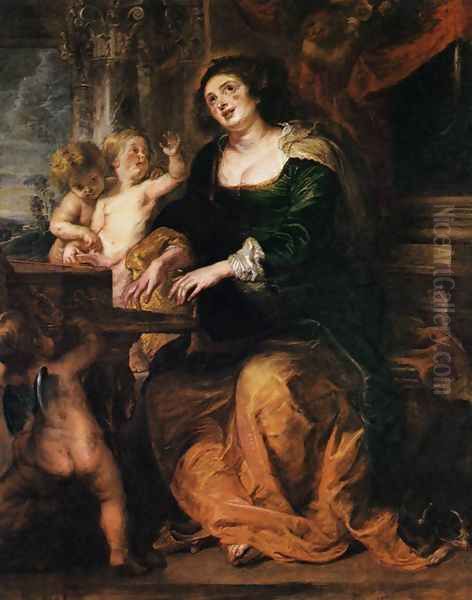 St. Cecilia 1630s Oil Painting by Peter Paul Rubens