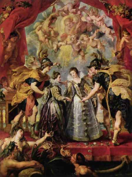 The Exchange of Princesses Oil Painting by Peter Paul Rubens