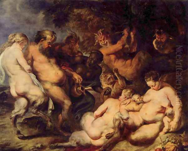 Bacchanalia Oil Painting by Peter Paul Rubens