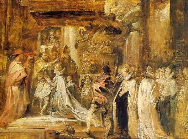 The Coronation of Marie de' Medici Oil Painting by Peter Paul Rubens