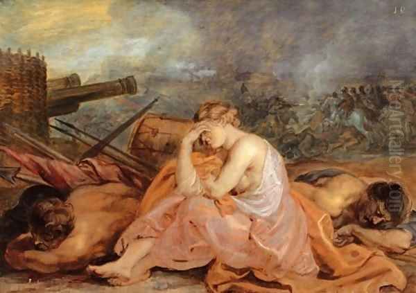 Allegory of war 1628 Oil Painting by Peter Paul Rubens