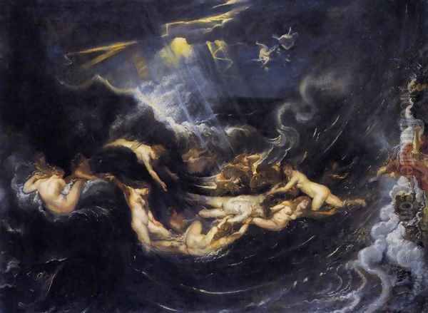 Hero and Leander Oil Painting by Peter Paul Rubens