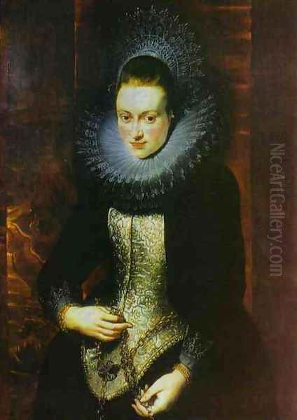 Portrait of a Lady with a Rosary Oil Painting by Peter Paul Rubens