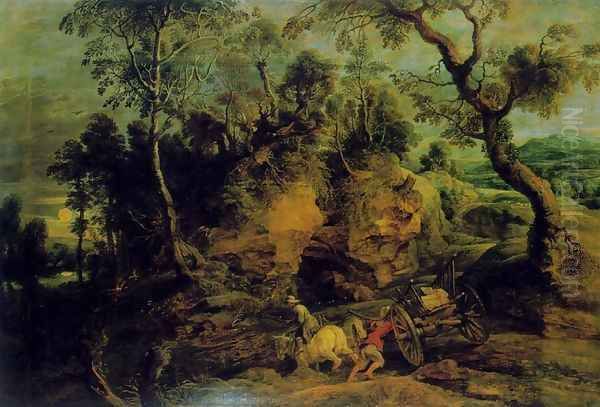 The Stone Carters Oil Painting by Peter Paul Rubens