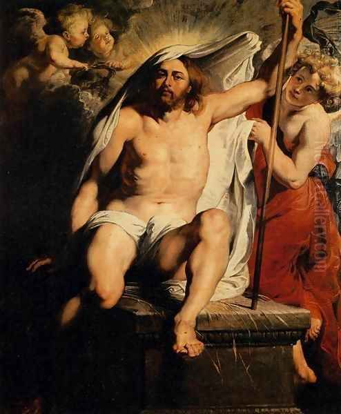 Christ Resurrected Oil Painting by Peter Paul Rubens