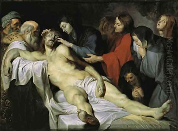 The Lamentation c 1613 1614 Oil Painting by Peter Paul Rubens