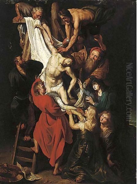 Descent from the Cross (centre panel) Oil Painting by Peter Paul Rubens