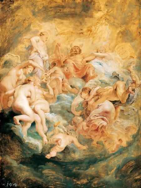 Psyche taken up into Olympus 1621 Oil Painting by Peter Paul Rubens