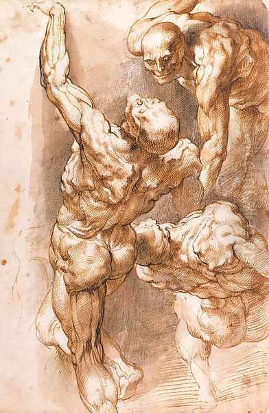 Anatomical studies Three nudes Oil Painting by Peter Paul Rubens