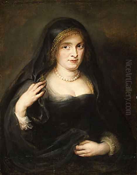 Portrait of a Woman Probably Susanna Lunden Oil Painting by Peter Paul Rubens