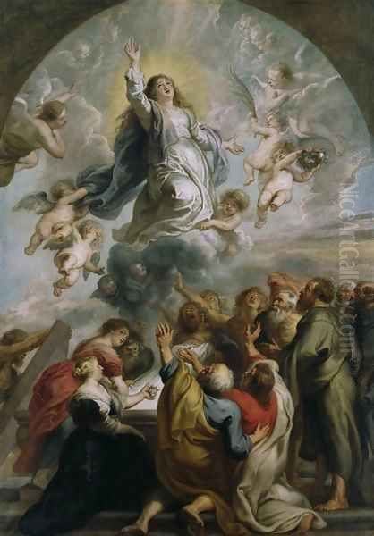 The Assumption of the Virgin c 1637 Oil Painting by Peter Paul Rubens