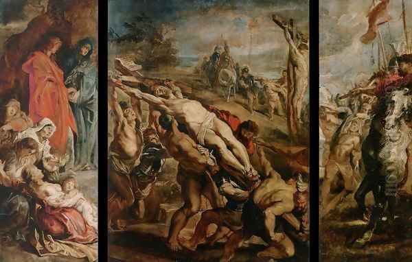 Raising of the Cross Oil Painting by Peter Paul Rubens