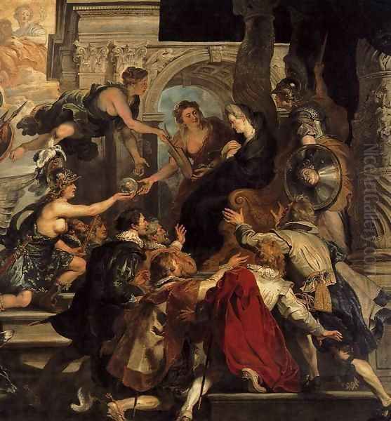 The Apotheosis of Henry IV and the Proclamation of the Regency of Marie de Medic Oil Painting by Peter Paul Rubens