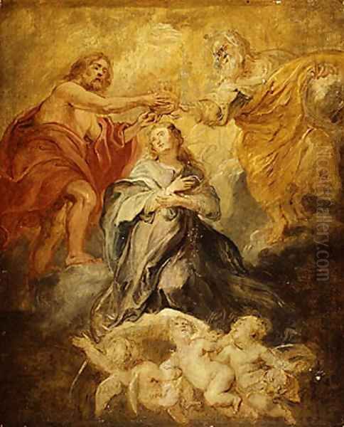 The Coronation of the Virgin sketch Oil Painting by Peter Paul Rubens