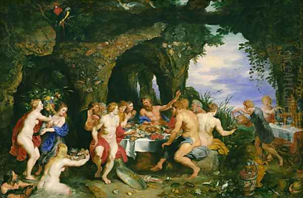 The Feast of Achelo ca 1615 Oil Painting by Peter Paul Rubens